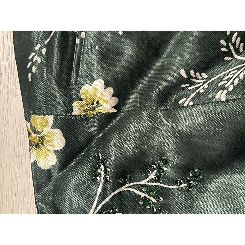 Vintage Oilily Green Skirt Medium Cottage Retro Embroidered Floral Y2K Boho M - Picture 15 of 15